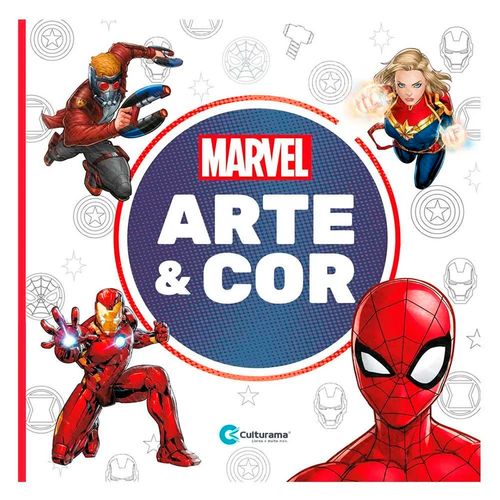 Livro Infantil Arte & Cor Marvel 27x27cm em Papel Culturama