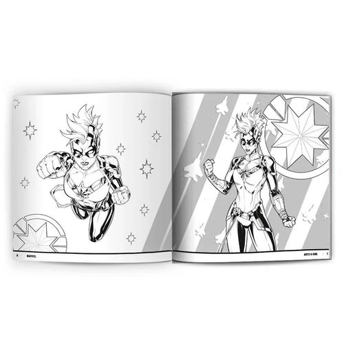 Livro Infantil Arte & Cor Marvel 27x27cm em Papel Culturama