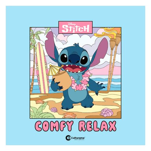 Livro Comfy Relax Stitch 20x20cm em Papel Culturama