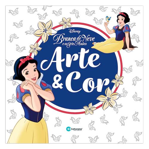 Livro Infantil Arte & Cor Branca De Neve 27x27cm em Papel Culturama