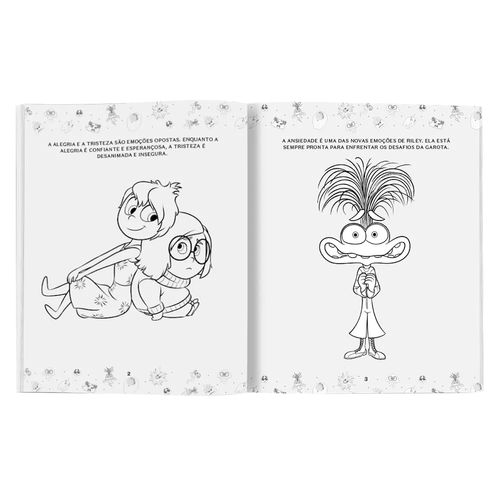 Livro Divertida Mente 2 Ler e Colorir 26x20cm em Papel Culturama
