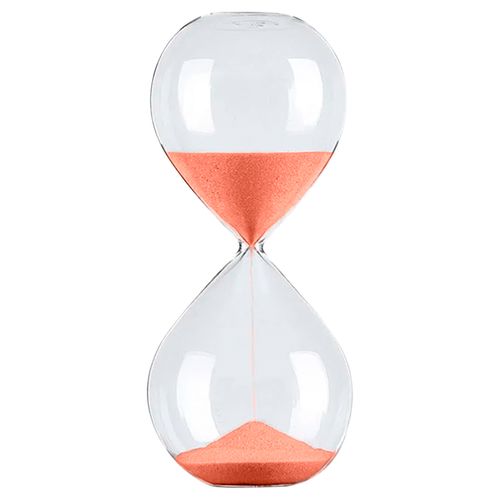Ampulheta Decorativa 12,5cm 5 Minutos em Vidro Charti