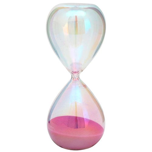 Ampulheta Decorativa Furta Cor 12,5cm 5 Minutos em Vidro Charti