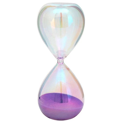 Ampulheta Decorativa Furta Cor 16,5cm 15 Minutos em Vidro Charti