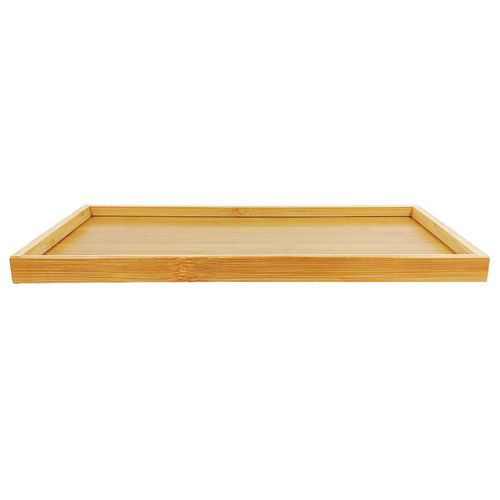 Bandeja Retangular Decorativa 35x18cm em Bambu Casita