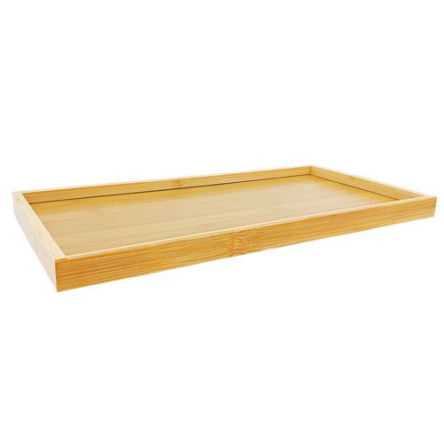 Bandeja Retangular Decorativa 35x18cm em Bambu Casita