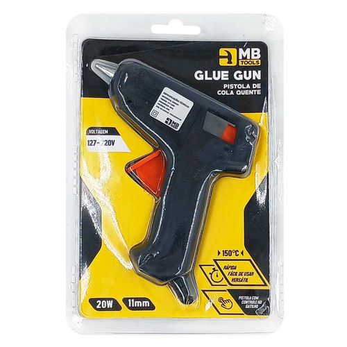 Pistola de Cola Quente Bivolt 20w em Plástico MB