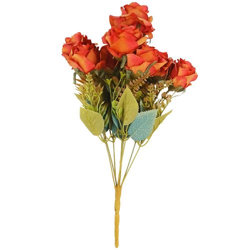 Buquê de Rosas Artificial 44cm em Plástico Bella Garden