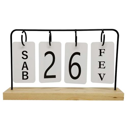 Calendário Permanente 27x16cm em MDF Livon