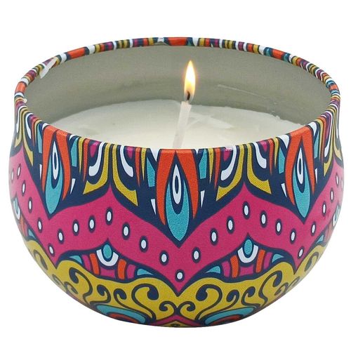 Vela Aromática Decorativa 4x6cm em Metal Livon