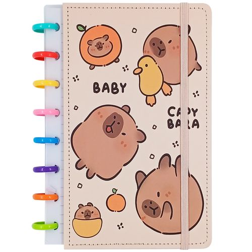 Caderno Discos Capivara 21x14cm 80 Folhas em Papel Michael Judi