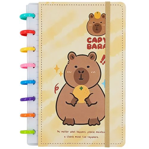 Caderno Discos Capivara 21x14cm 80 Folhas em Papel Michael Judi