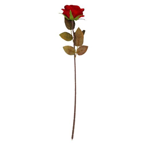 Haste Rosa Artificial 50cm em Plástico Bella Garden