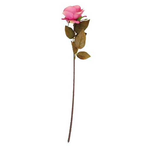 Haste Rosa Artificial 50cm em Plástico Bella Garden
