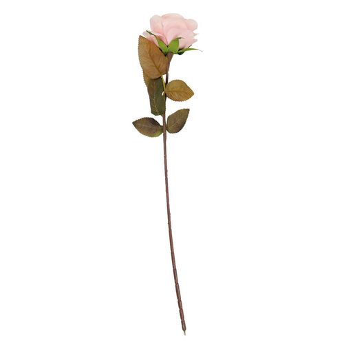 Haste Rosa Artificial 50cm em Plástico Bella Garden