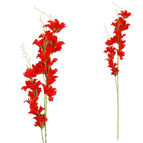 Haste Lírio Primavera Artificial 96cm em Plástico Bella Garden