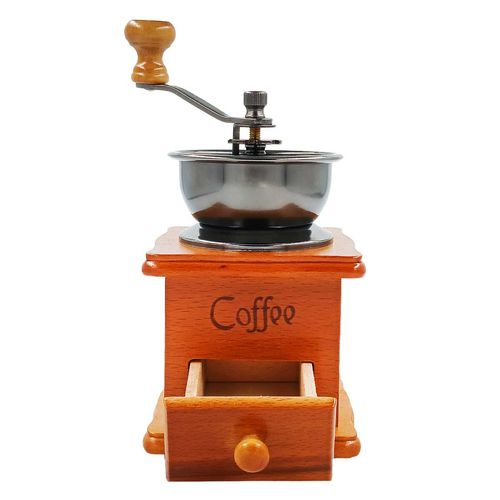 Moedor de Café Retro Manual 15x9,5cm em Madeira Kehome