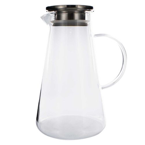 Jarra C/ Tampa Inox 1,8L em Vidro Fratelli