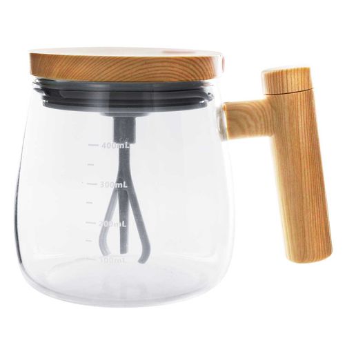 Caneca Mixer C/ Tampa 400ml em Vidro Kehome
