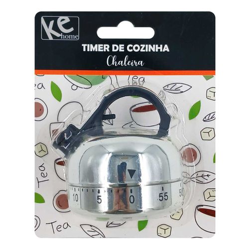 Timer P/ Cozinha Chaleira 6,5x6cm em Plástico Kehome