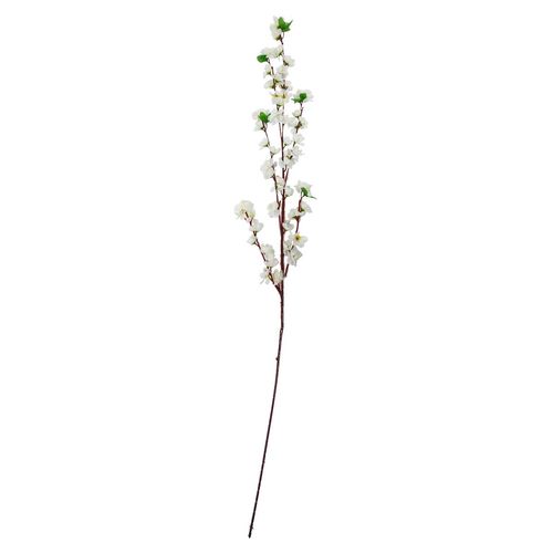 Haste de Pessegueiro Branco Artificial 120cm em Plástico Bella Garden