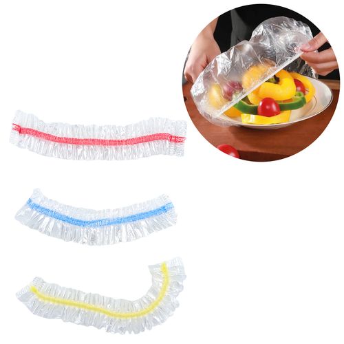 Capa Para Alimentos Descartável 100 Peças 38cm em Plástico Livon