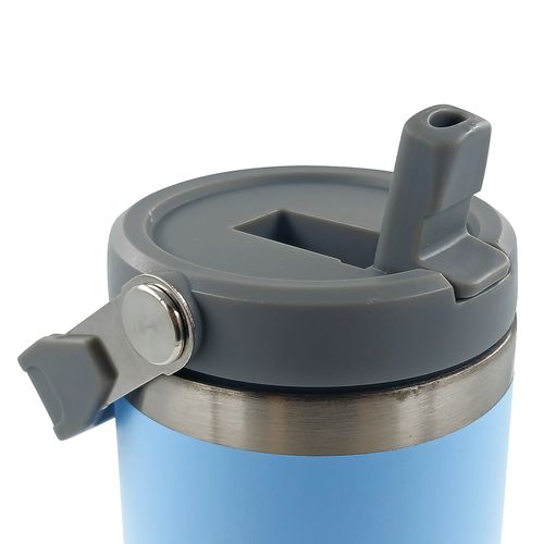 Copo Térmico C/ Canudo 900ml em Aço Inox Fratelli