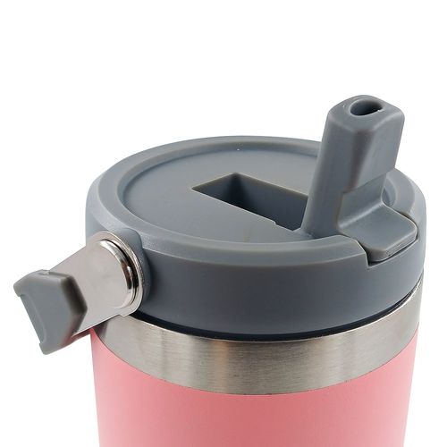 Copo Térmico C/ Canudo 900ml em Aço Inox Fratelli