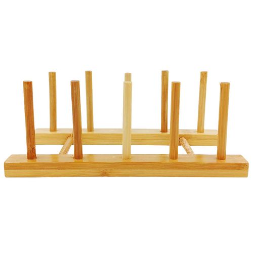 Escorredor de Louça C/ 5 Divisórias 21,5x12cm em Bambu Fu Xing