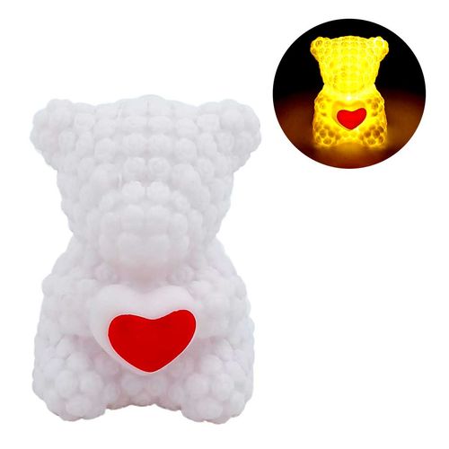 Mini Luminária Urso Led 6cm em Plástico Interponte