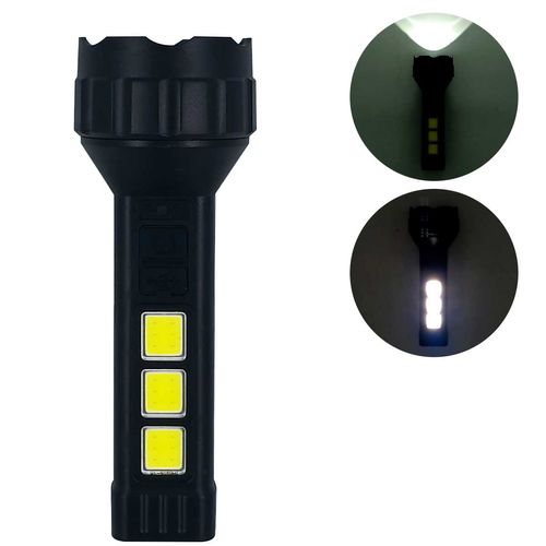 Lanterna LED Recarregável 17x5,5cm em Plástico Fu Xing