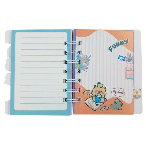 Mini Caderno Capivara 11x9,5cm em Papel Interponte