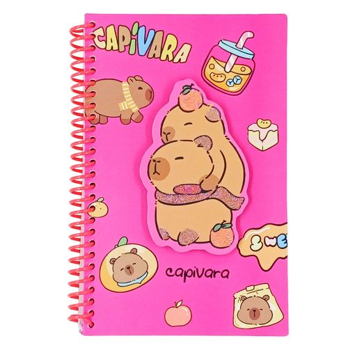 Diário Capivara C/ Cadeado 17,6x11cm em Papel Interponte