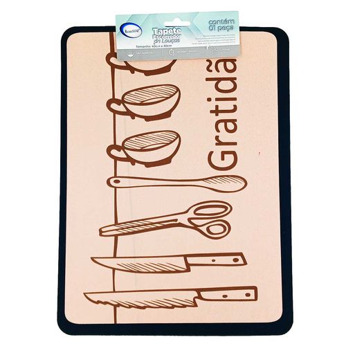 Tapete Escorredor De Louças 40x30cm em Poliéster Interponte