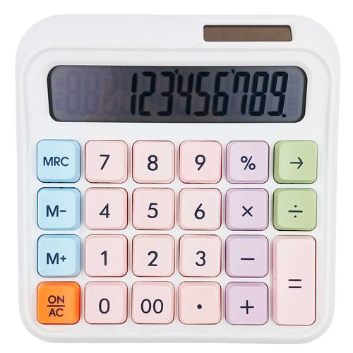 Calculadora de Mesa 12 Dígitos 13x13cm em Plástico Fu Xing