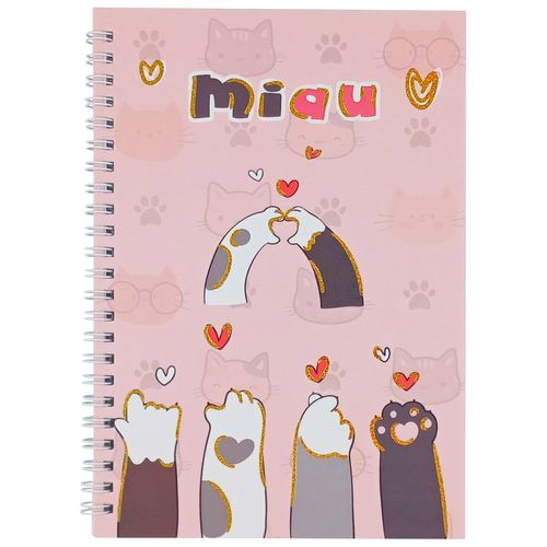 Caderno de Anotação Gatinhos 20x14cm em Papel Interponte