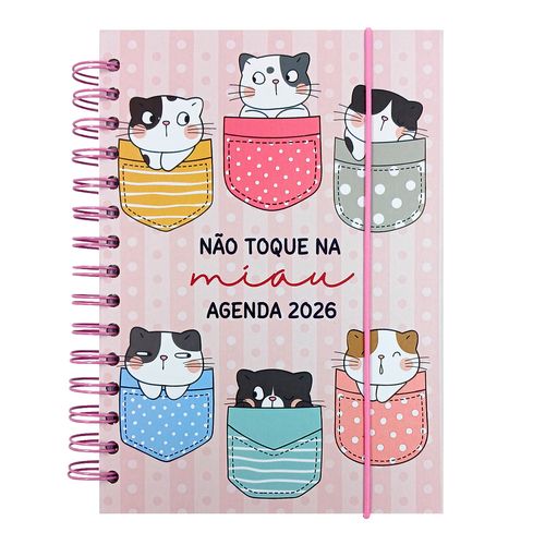 Agenda Gatos 2026 21x14cm em Papel Livon
