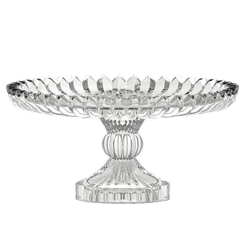 Centro de Mesa Brasília C/ Pé 29,5x17,5cm em Vidro Hauskraft