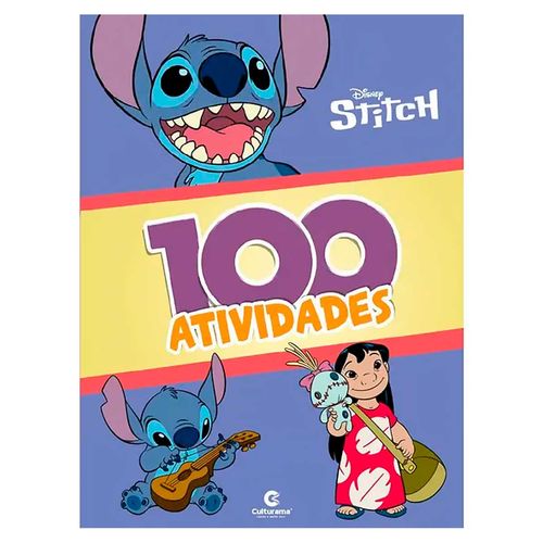 Livro Stitch 100 Atividades 26cm em Papel Culturama