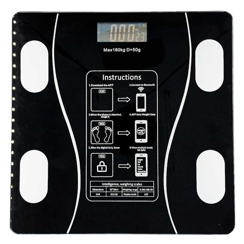 Balança Digital de Bioimpedância 180kg em Vidro Tec