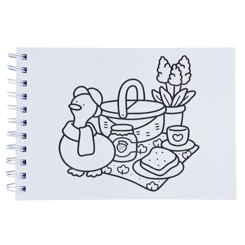 Caderno P/ Colorir 20x14,5cm em Papel Michel Judi