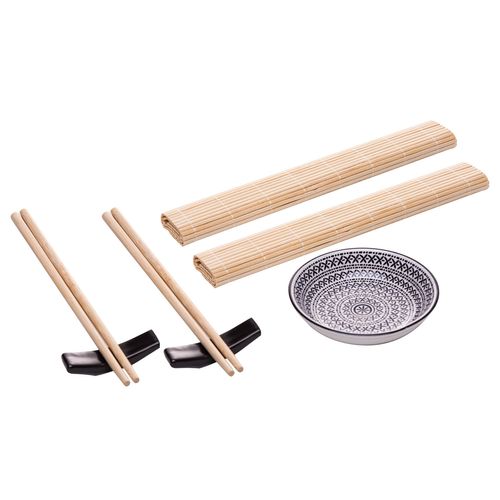 Kit Sushi Sakai 8 Peças em Bambu Lyor
