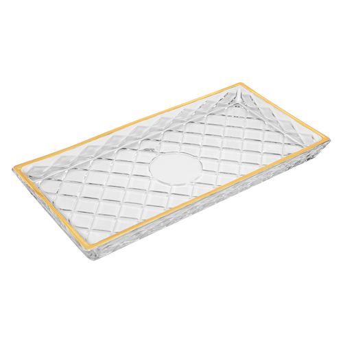 Travessa Deli Diamond 28,5x14,5cm em Cristal Lyor