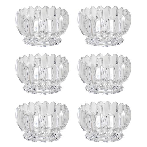 Jogo de Bowl Geneva 6 Peças 11x7cm em Cristal Wolff