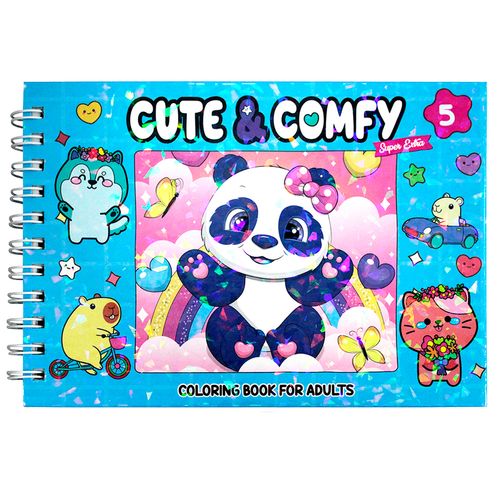 Livro P/ Colorir Cute & Comfy Panda 21,5x15,7cm em Papel Editora Online