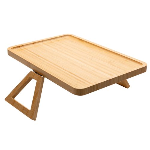 Bandeja Dobrável P/ Sofá 33x23cm em Bambu Lyor