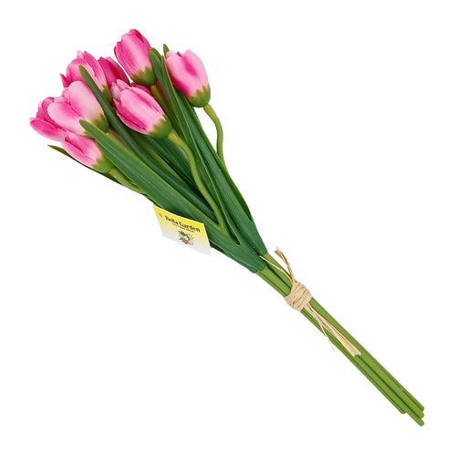 Ramalhete De Tulipa Artificial 34cm em Plástico Bella Garden