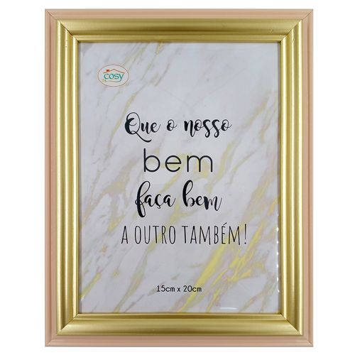 Porta Retrato Decorativo 15x20cm em Plástico Fu Xing
