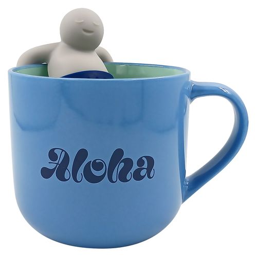 Caneca C/ Infusor Stitch 350ml em Cerâmica Zona Criativa