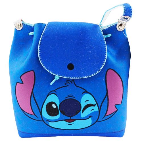 Mochila Stitch 22cm em Poliéster Taimes